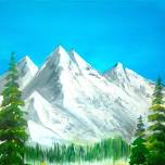 Snowy Mountains (Bob Ross Inspired)