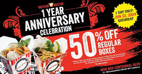 Celebrate our 1st Year in Warman!