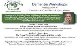 Positive Approach to Care Dementia Workshops at OPC