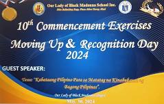 OLBMS 10th Commencement Exercises, Moving up and Recognition Day