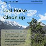 Lost Horse canyon clean-up