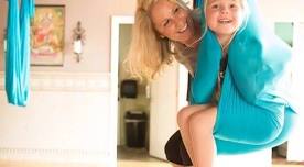 Parental and Me Aerial Yoga