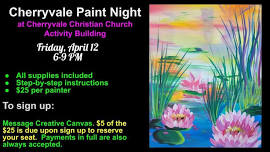 Cherryvale Paint Night