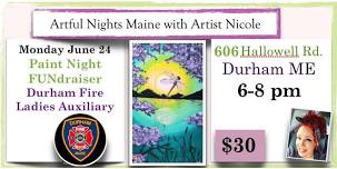 Paint Night FUNdraiser for Durham Fire Ladies Auxiliary, Eureka Center, Durham