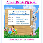 Easter Egg Hunt at the Lake Tahoe Community College