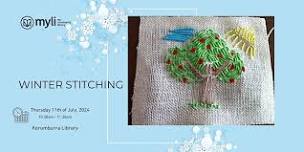 Winter stitching at Korumburra Library