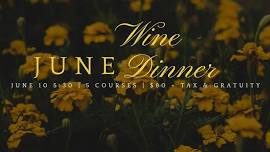 June Wine Dinner