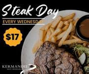 $18 Steak Day every Wednesday