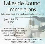 Lakeside Sound Immersions