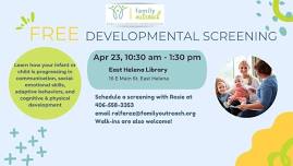 East Helena Library Developmental Screening