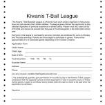 Kiwanis TBall League Registration