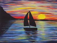 'Sailboat at Sunset' Ages 16+ (Paint & Sip Class)