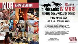 Dinosaurs and MOR! Members-only Evening with Dr. Stephen Brusatte