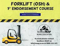 Forklift (OSH) & ‘F‘’ Endorsement Course - Winton