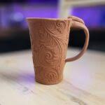 Textured Stoneware Mugs- Clay Workshop