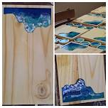 Ocean inspired Resin and Wood Cheeseboard workshop Stellenbosch