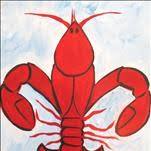 Cheaper to paint then eat! CRAWFISH FLEUR DE LIS