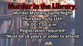 "Murder In The Library" A Murder Mystery Game Night