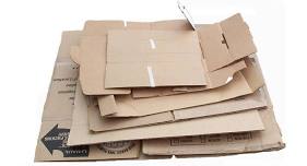 Cardboard, hard Styrofoam, scrap metal