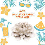 6-24 Dahlia Ceramic Flower