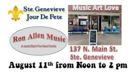 Ron Allen Live Acoustic Music at Ste Genevieve, MO Jour De Fete festival