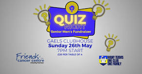 Quiz Night Fundraiser for Senior Men’s Teams