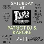 Karaoke & Patriot DJ Saturday Night