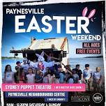 Easter Fun in Paynesville - Puppets, DJ, Easter Bunny, acrobatics, face painting, Kids color throw