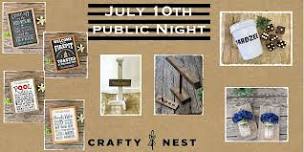 July 10th Public Night at The Crafty Nest