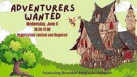 Adventures Wanted-Featuring the first book in Brandon Mull's Fablehaven series!