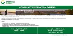 Greenhill Energy Community Information Evening