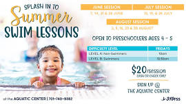 July Preschool Swim Lessons Begin