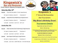 Kingswick's first annual Darts open