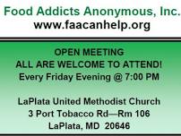 Food Addicts Anonymous Friday Night La Plata Meeting