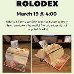 Book Rolodex Craft Class w/ Susan!