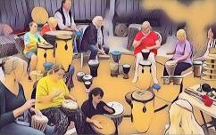 Drum Circle - Dalton Moor Farm