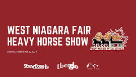 West Niagara Fair Heavy Horse Show