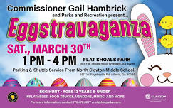 District 2 Commissioner Gail Hambrick and Parks and Recreation Eggstravaganza