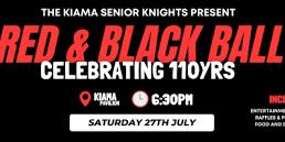 KIAMA SENIOR KNIGHTS, RED & BLACK BALL