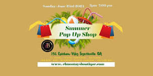 Summer Pop Up Shop