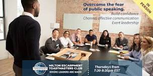 Milton Escarpment Toastmasters: In-Person Public Speaking and Leadership