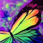 Paint Nite: Butterfly Love BLACK LIGHT