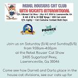 Rebel rousers cat show with Pounce de Leon