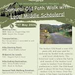 Samurai Old Path Walk with  Local Middle Schoolers!