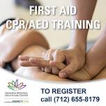 First Aid, CPR, AED Training – June