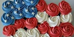 Frosting With A Twist - American Flag Cupcake Cake Class