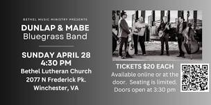 Dunlap and Mabe Bluegrass Concert