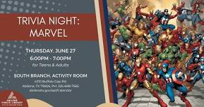 Trivia Night: Marvel (South Branch)