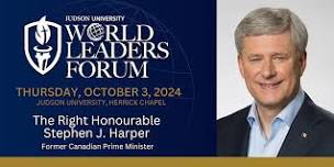 2024 World Leaders Forum: The Right Honourable Stephen J. Harper