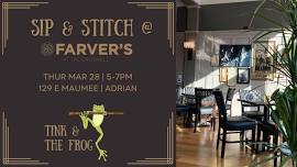 Sip & Stitch @Farver's at the Croswell